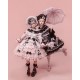 Mademoiselle Pearl Sanrio Kuromi Cape Blouse and Uneven Hem JSK(Reservation/Full Payment Without Shipping)